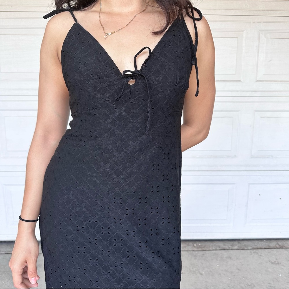 H&M black mini dress Size small
